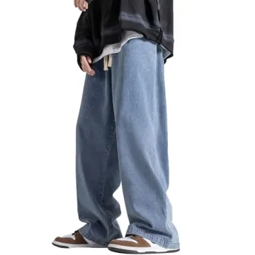 DOSLAVIDA Men's Hip Hop Jean Joggers for Comfort & Style