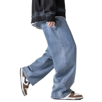 DOSLAVIDA Men's Hip Hop Jean Joggers for Comfort & Style