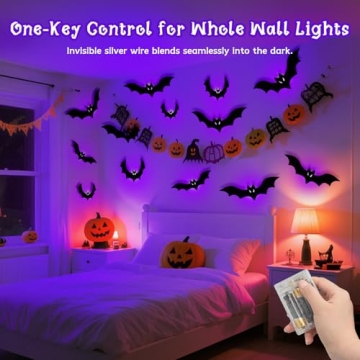 Kelumi Halloween Bats Lights for Spooky Decor