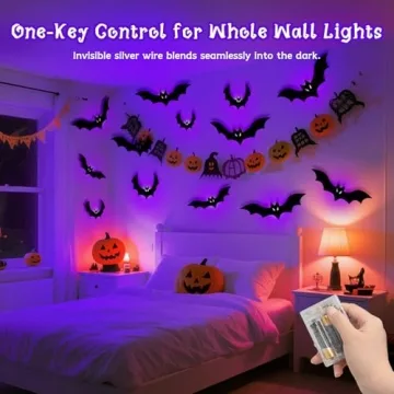 Kelumi Halloween Bats Lights for Spooky Decor