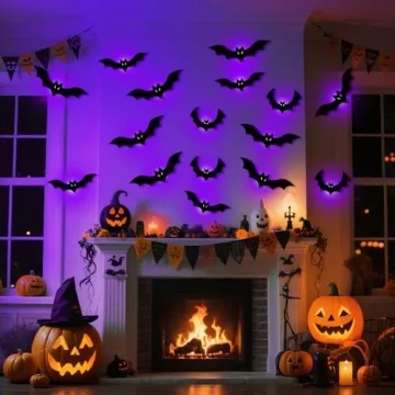 Kelumi Halloween Bats Lights for Spooky Decor
