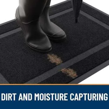 Stylish OLANLY Front Door Mat - Waterproof & Easy Clean