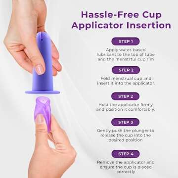 Ecoblossom Menstrual Cup Applicator - Easy, Comfortable Insertion