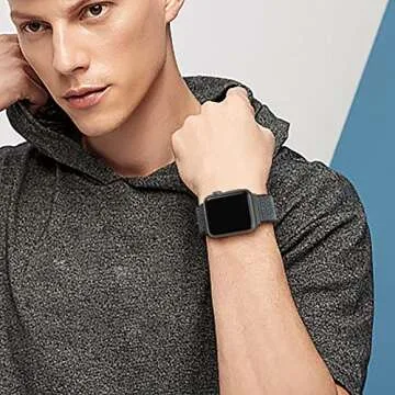 WJK 6 Pack Sport Nylon Apple Watch Bands for All Sizes