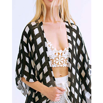 Stylish Bsubseach Beach Cover Up Lightweight Kimono