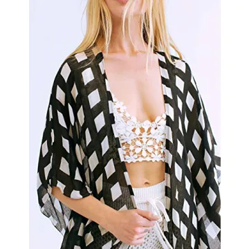 Stylish Bsubseach Beach Cover Up Lightweight Kimono
