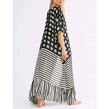 Stylish Bsubseach Beach Cover Up Lightweight Kimono