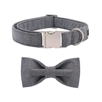 Stylish Lionet Paws Dog Collar with Bowtie for Small Pets