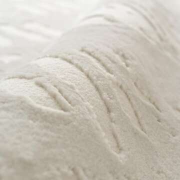 Revival Rugs Shell 6'7"x9' Washable Area Rug for Living Room Bedroom - 100% Recycled Oeko-TEX Certif...