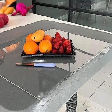 Clear Cutting Board for Kitchen with Lip with Non Slip 24" Wide x 18" Long AZM Displays