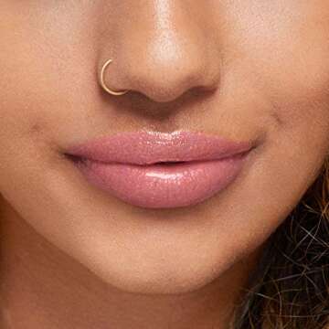 Rimmel Stay Glossy Lip Gloss - Non-Sticky and Lightweight Formula for Lip Color and Shine - 160 Stay My Rose, .18oz