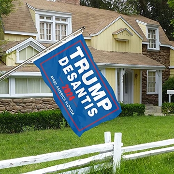 Trump Desantis 2024 Flag – Outdoor 3x5 ft Banner