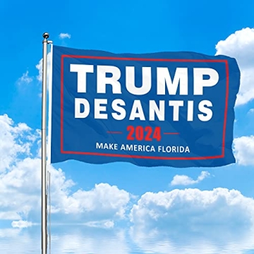 Trump Desantis 2024 Flag – Outdoor 3x5 ft Banner