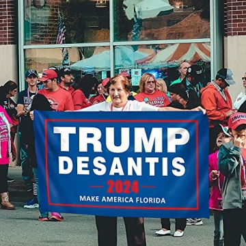 Trump Desantis 2024 Flag – Outdoor 3x5 ft Banner
