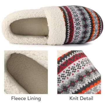 Comfortable RockDove Nordic Sweater Knit Slippers for Women