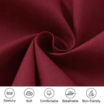 ZOEREA Toddler Baby Boy Suit Clothes Gentleman Wedding Outfits Long Sleeve Dress Shirt + Suspender Pants + Bowtie Wine Red 4-5T