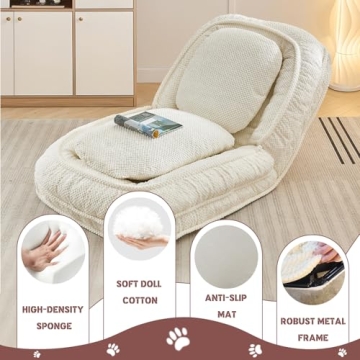 Adjustable Pet Dog Bed & Couch with Soft Pillows