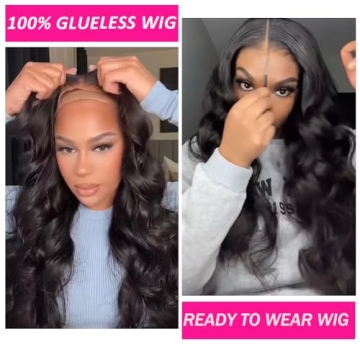 SheFleek 5x5 HD Lace Glueless Wig for Women - 20 Inch Body Wave