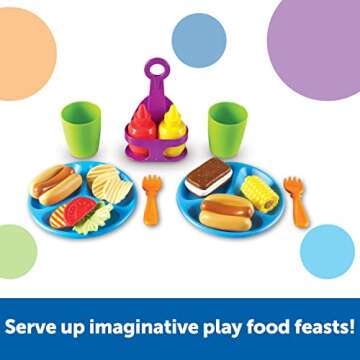 Learning Resources New Sprouts Cookout! ,19 Pieces, Ages 18+ Months, Barbecue Set, Pretend Play Food...