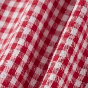 Women Y2K Plaid Pajamas Shorts Cute Elastic Waist Low Rise Gingham Boxers Shorts Casual Micro Lounge Shorts Summer Striped Bottoms Soft Sleepwear (B Button Red, M)