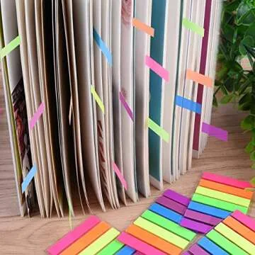 SIQUK 4200 Pieces Flag Tabs Colored Page Markers Sticky Index Tabs Page Flags, 30 Sets 7 Colors