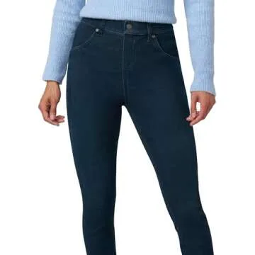 HUE womens Ultra Soft High Waist Denim Leggings Hosiery, Black Indigo Wash, X-Large US