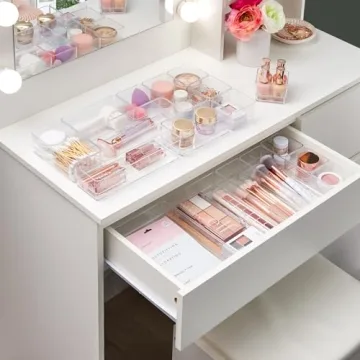 Stackable Clear Drawer Organizer Set | Versatile Storage Solutions