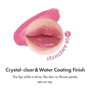 Amuse SEOUL Daisy Flower Dew Tint 08 Amethyst - Vegan, Long-lasting Lip Tint