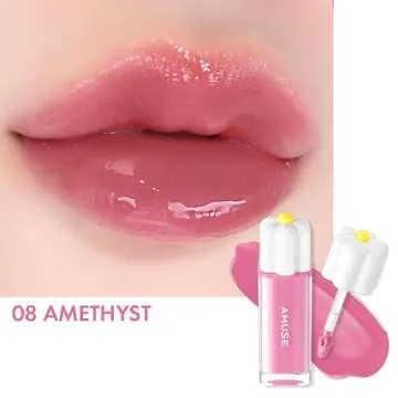 Amuse SEOUL Daisy Flower Dew Tint 08 Amethyst - Vegan, Long-lasting Lip Tint