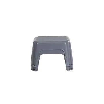 Rubbermaid One-Step Stool, Bisque, Holds up to 200 Pounds, 7" Height, Gray, Durable Step Stool for K...