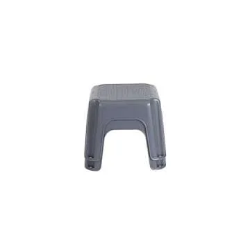 Rubbermaid One-Step Stool, Bisque, Holds up to 200 Pounds, 7" Height, Gray, Durable Step Stool for Kids/Bathroom/Home/Office/Garage