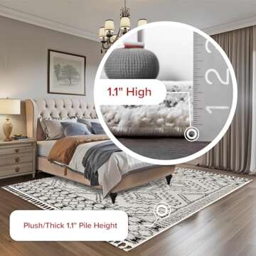 nuLOOM Vasiliki Moroccan Shag Tasseled Area Rug 4x6 Off-white