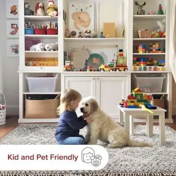 nuLOOM Vasiliki Moroccan Shag Tasseled Area Rug 4x6 Off-white