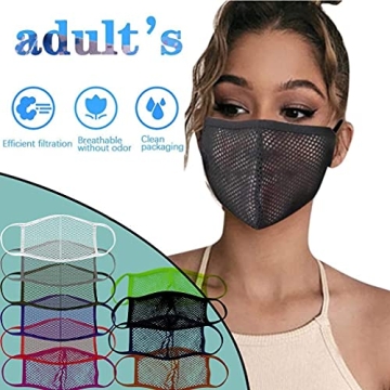 Ruzihui Breathable Mesh Face Masks for Adults - Eco-Friendly & Chic