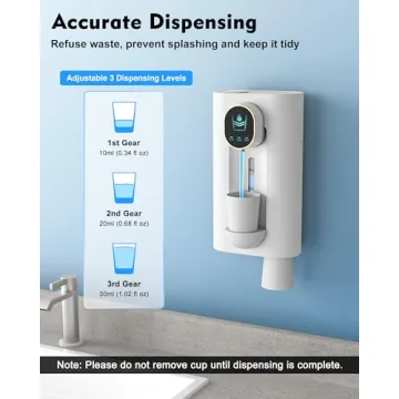 Hoofun Automatic Mouthwash Dispenser with Magnetic Cup