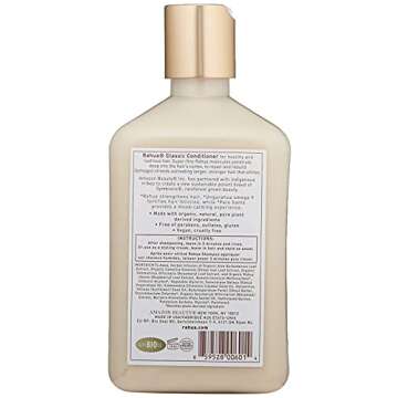 Rahua Classic Hair Conditioner, 9.3 Fl Oz, Moisturizing Organic Conditioner, Natural, Plant Based Derived Ingredients, Palo Santo, For Dry Damaged Hair, Hair Care for Soft & Shiny Hair, Scalp Care
