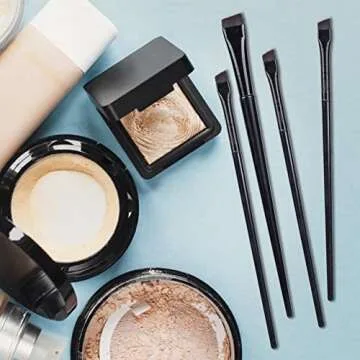 16 Pcs Eyeliner and Eyebrow Tint Brush Set for Flawless Makeup