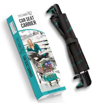Totes Babies - Car Seat Carrier for Shopping Carts, Allows Babies, Newborns, Infants and Toddlers to...