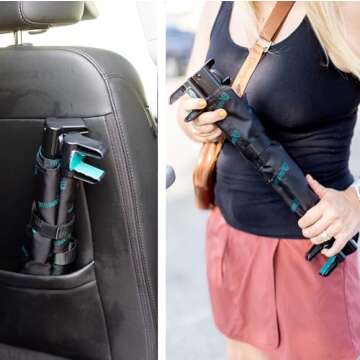 Totes Babies - Car Seat Carrier for Shopping Carts, Allows Babies, Newborns, Infants and Toddlers to Stay Snug or Sleeping in Car Seat While Parents Shop, As Seen on Shark Tank