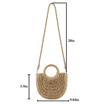 Stylish CHIC DIARY Summer Beach Straw Bag for Women