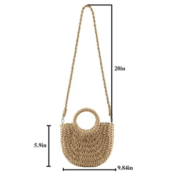 Stylish CHIC DIARY Summer Beach Straw Bag for Women