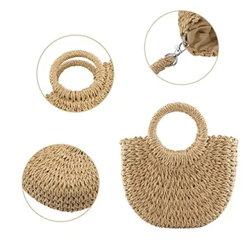 Stylish CHIC DIARY Summer Beach Straw Bag for Women