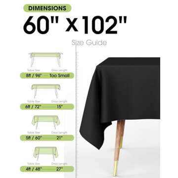 Pureegg Durable Tablecloth for Every Occasion