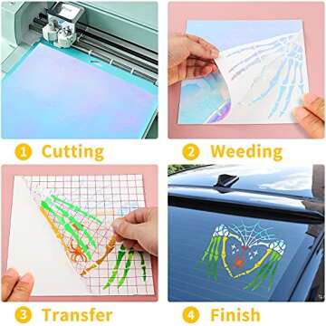 Lya Vinyl Holographic 16-Pack for Cricut Crafts and Decals