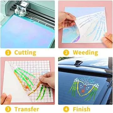 Lya Vinyl Holographic 16-Pack for Cricut Crafts and Decals