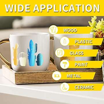 Lya Vinyl Holographic 16-Pack for Cricut Crafts and Decals