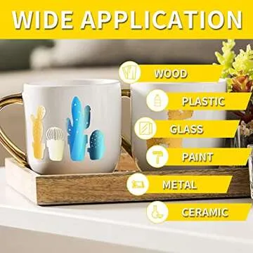 Lya Vinyl Holographic 16-Pack for Cricut Crafts and Decals