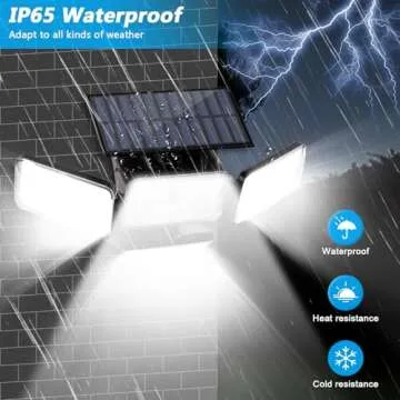 Mokot Solar Motion Sensor Outdoor Lights - 2800LM