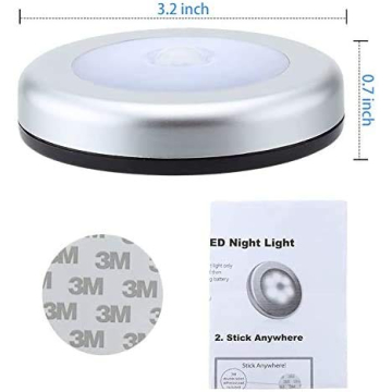 URPOWER Motion Sensor LED Nightlight - Bright, Battery-Powered