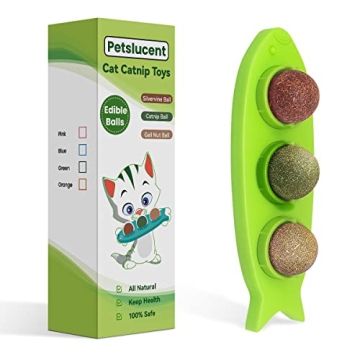 Petslucent Natural Catnip Balls for Indoor Cats